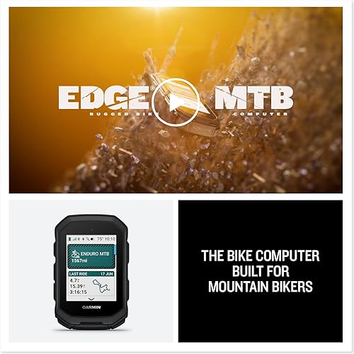Miniatura 7 de Garmin Edge MTB, resistente ordenador GPS para bicicletas con mapas de senderos precargados a todo color y seguimiento avanzado del rendimiento para