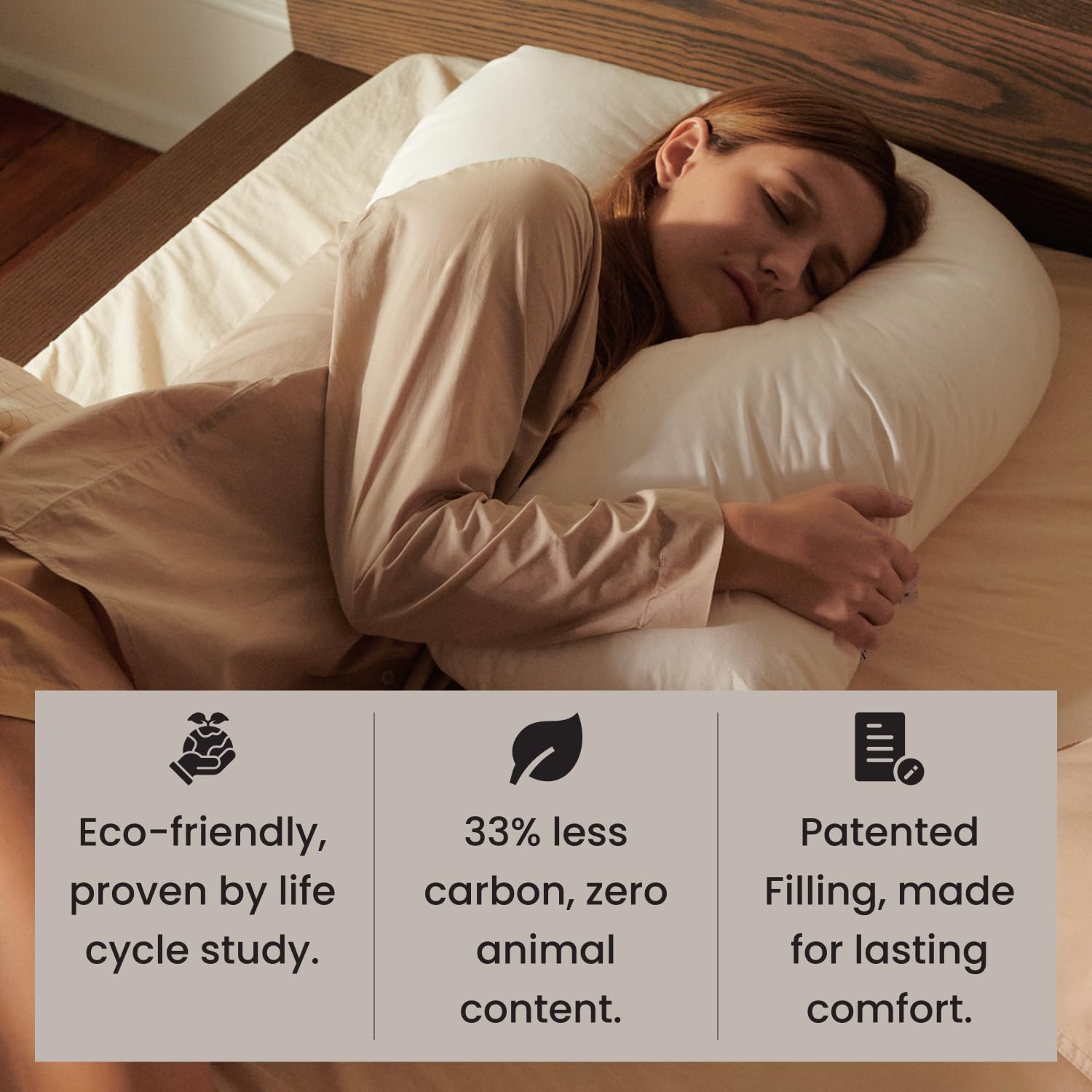 FOSSFLAKES Nordic Sleep Side Sleeper Pillow - Side Sleeper Pillow