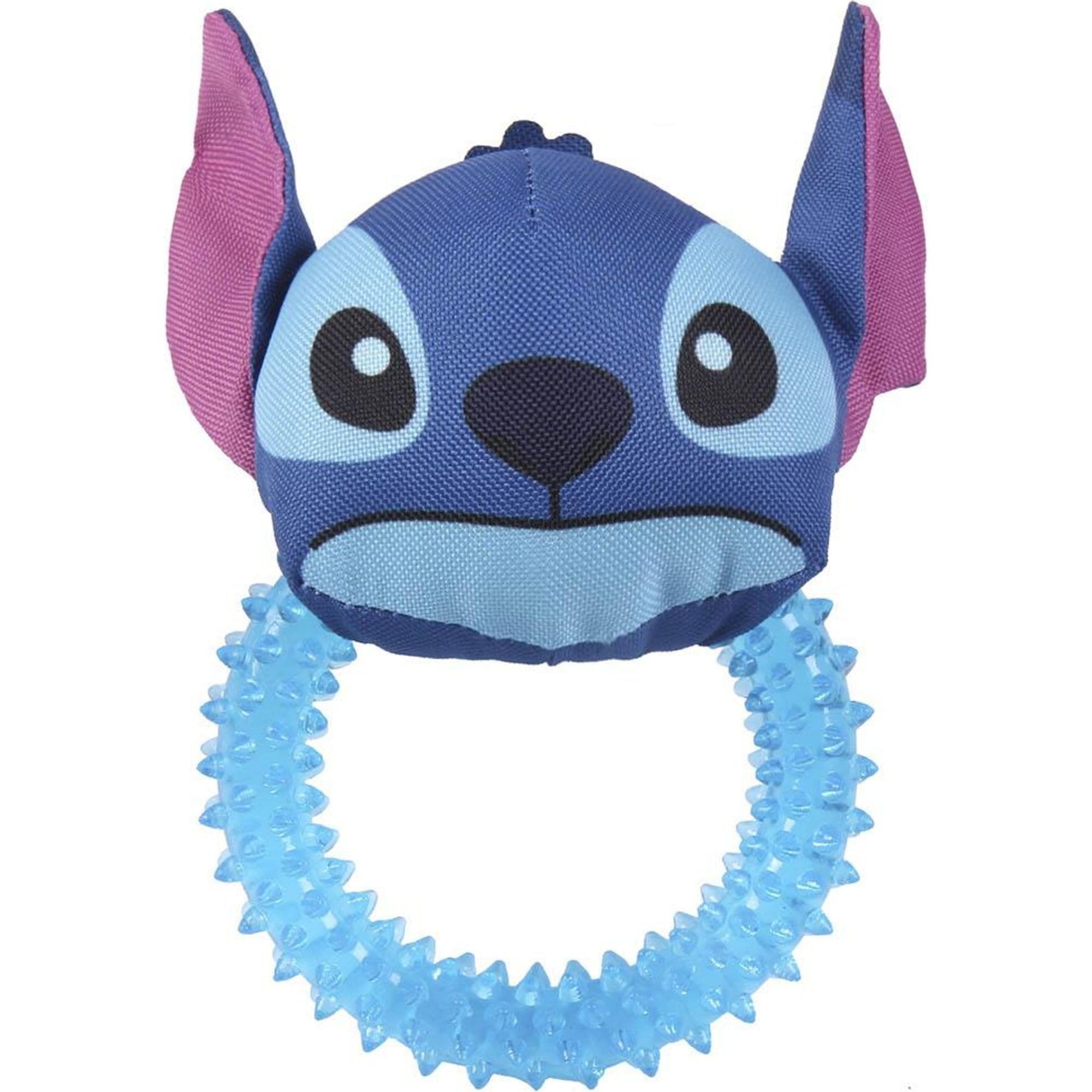 CERDÁ LIFE'S LITTLE MOMENTS Lilo & Stitch Teething Toy for Dogs Ideal for Chewing, Tug and Play (Stitch Teething Ring (x1))