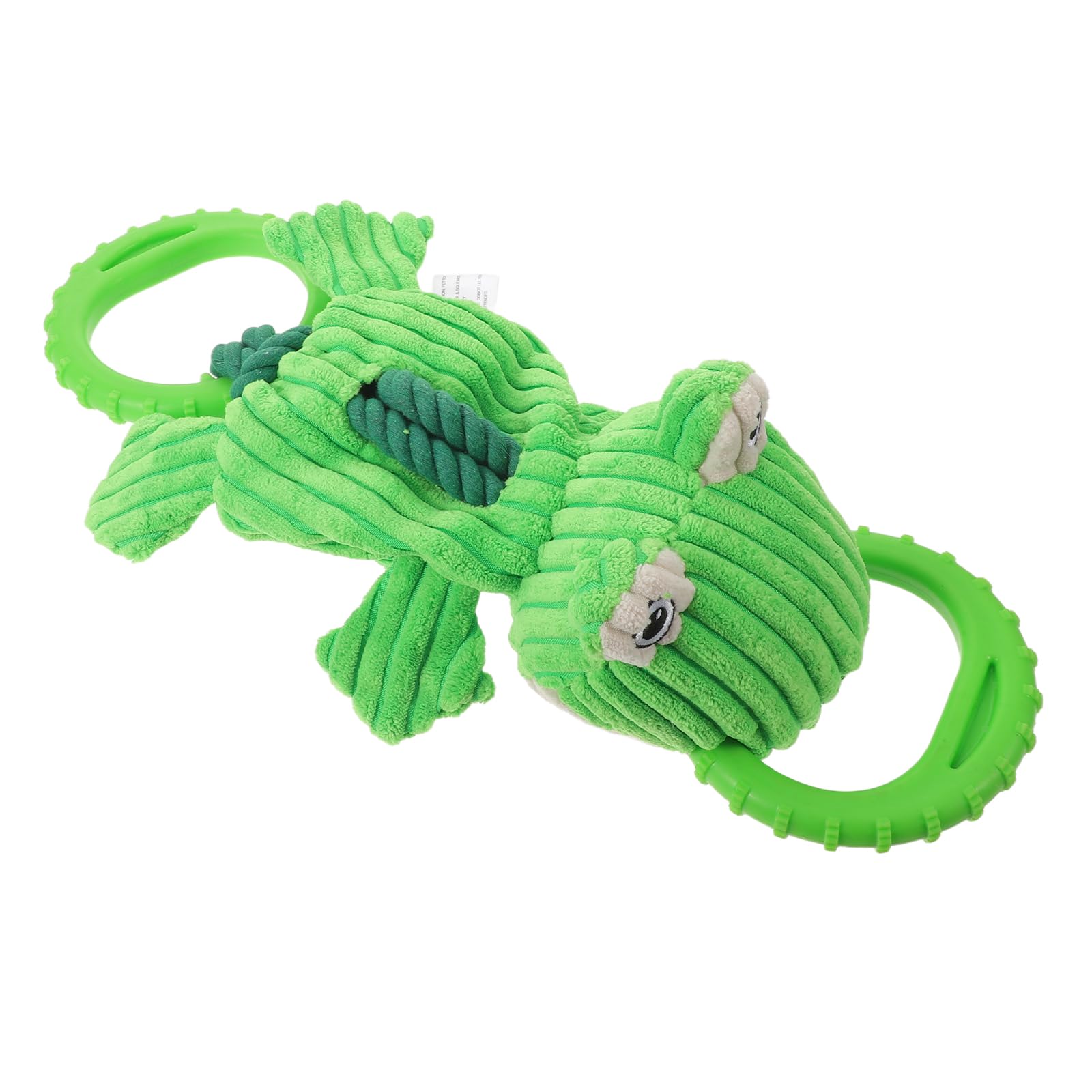 TOYANDONA Robustes Hundespielzeug Zerrspielzeug aus Seil mit Stofffrosch Klein für Welpen und Kleine Hunde Bissfestes Kauspielzeug für Zahnpflege und Interaktives Tauziehen