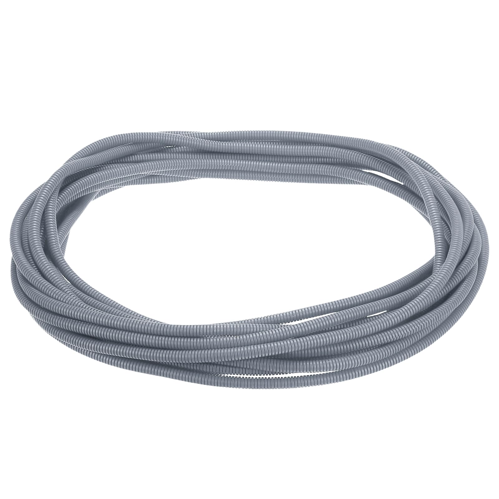 sourcing map Split Wire Loom Tubing 1/4"(6.5mm) ID 50FT(15m) Wire Loom Tubing Heat & Cold Resistant -40F to 257F Plastic Flexible Conduit Cord Protector for Electrical Wires Cable, Gray