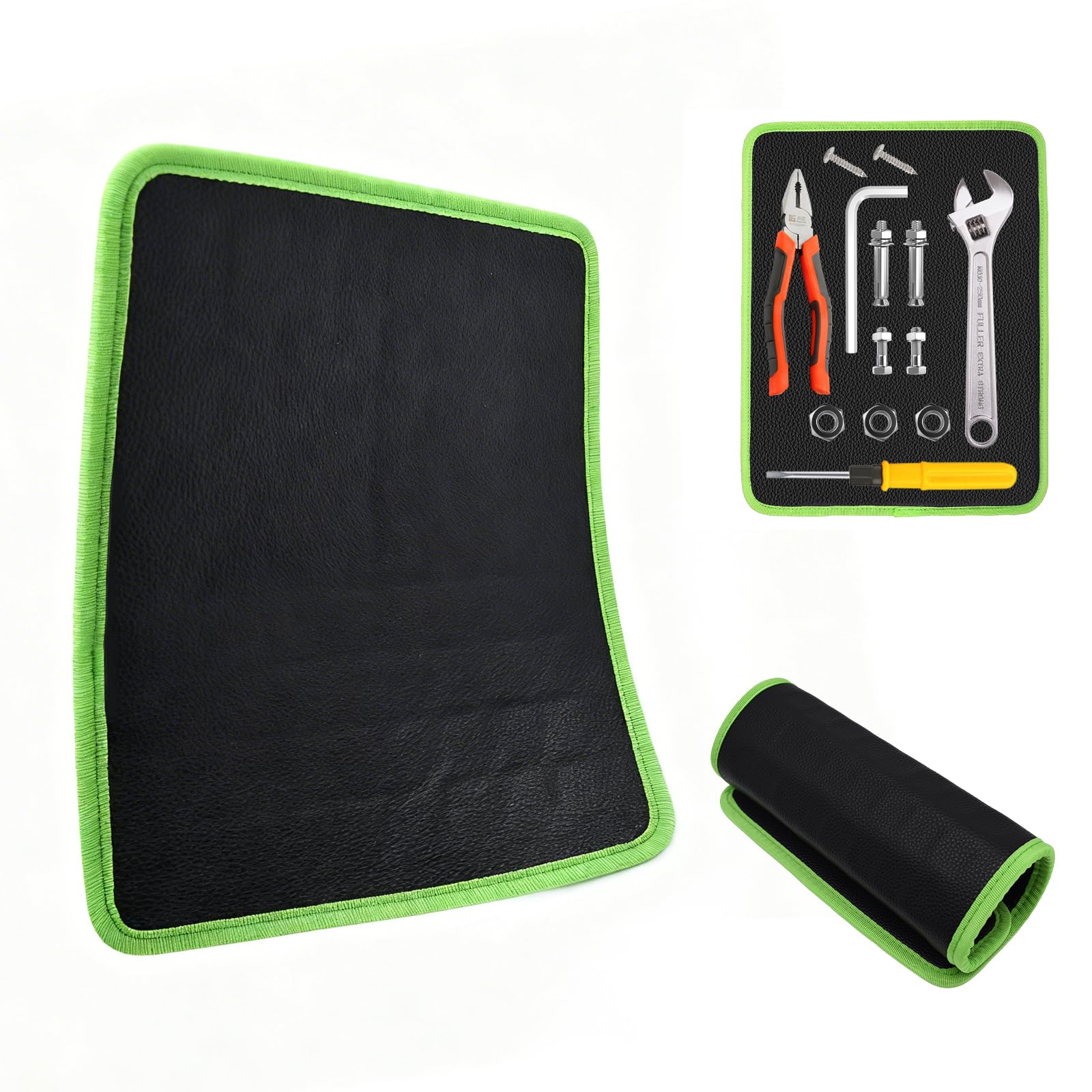 Tappetino magnetico in PVC, resistente tappetino magnetico per attrezzi, tappetino magnetico per viti, dadi, rondelle, utensile magnetico per officine, garage, riparazione auto, 32,5 x 24,5 cm