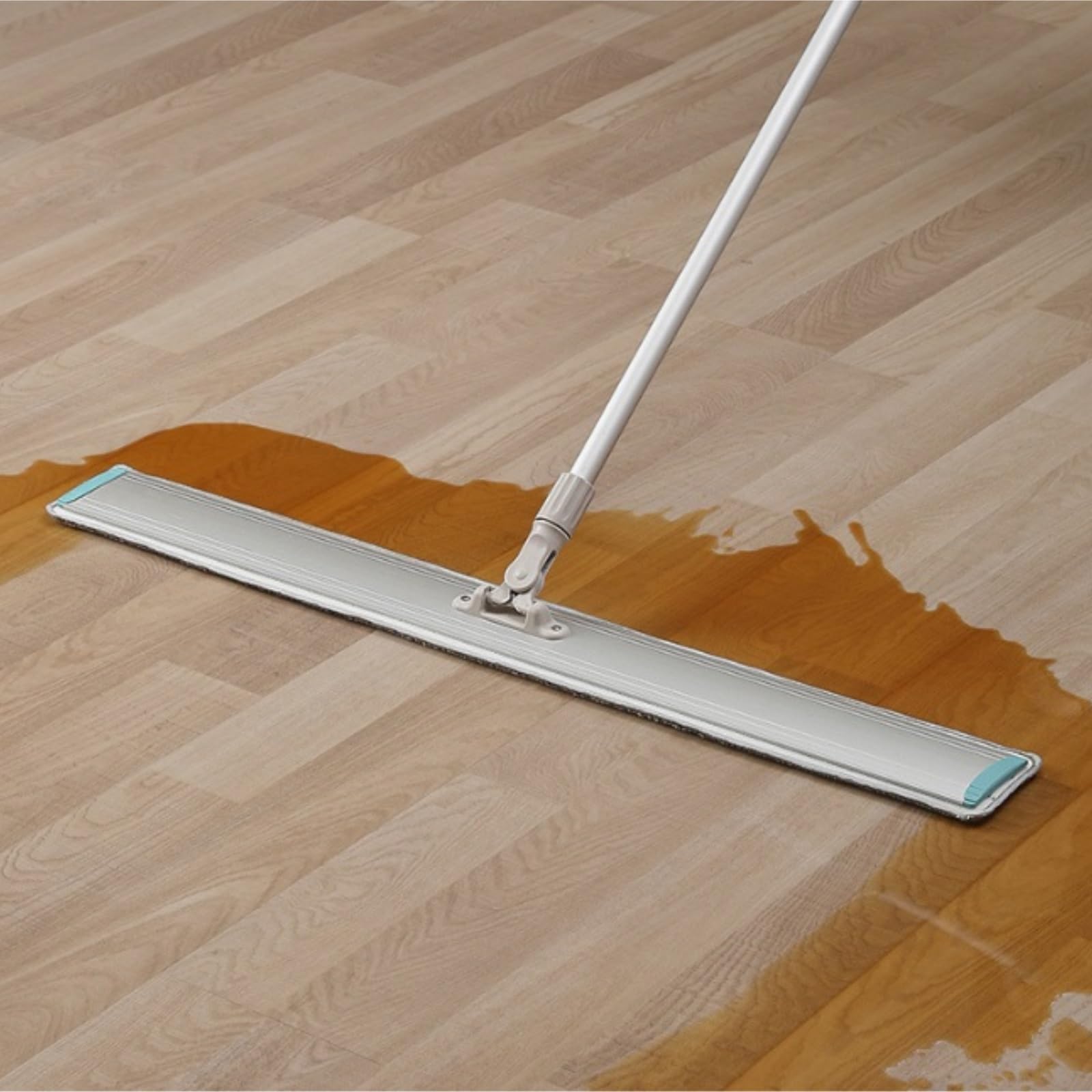 Wischmop Handwäschefreier Mopp, Aluminiumplatte, Klebriges Tuch, Flacher Mopp, Haushaltsmopp Mit Doppeltem Verwendungszweck Wischer Boden