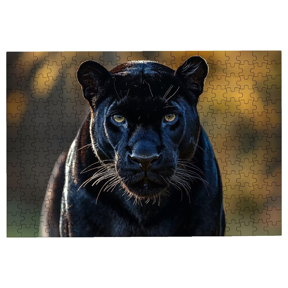 Puzzle 1500 sztuk dla dorosłych zwierząt, Leopard Puzzle 1500 sztuk dla dorosłych, drewniane puzzle z pudełkiem na prezent rozmiar 87 x 57 cm, wyzwanie puzzle dla całej rodziny, prezent dla kobiet