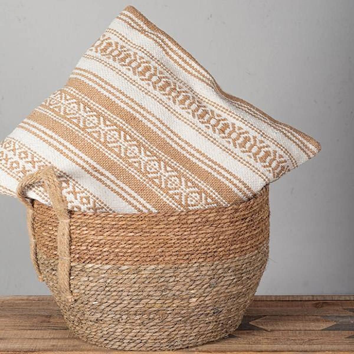 FP-IMT-072-C Beige & Cream Stripes Cushion Cover
