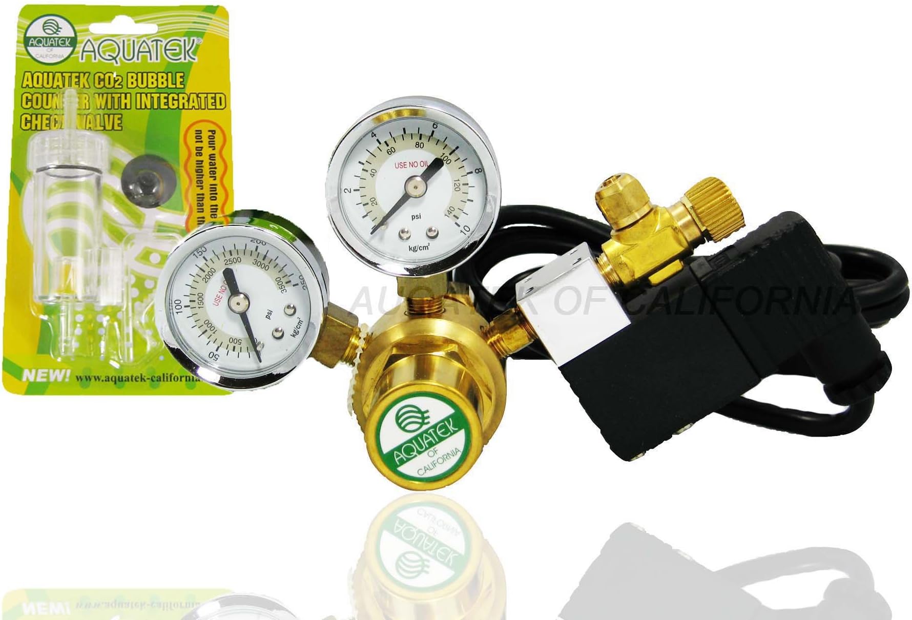 Basic AQUATEK CO2 Regulator with Cool Touch Solenoid