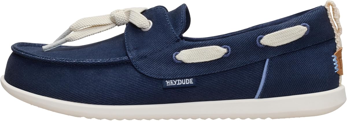Women's Harbor Breeze Lo Washed Twill Classic Boat Shoe | Lightweight Slip-On Loafer