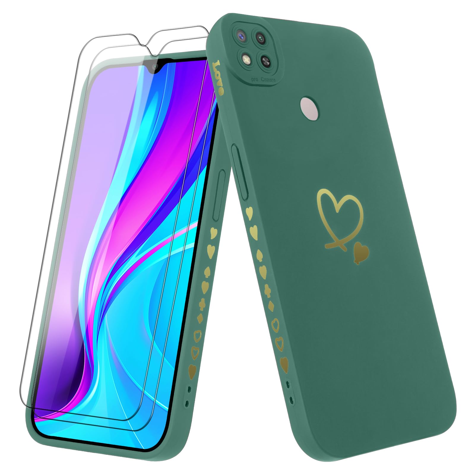 ILING Cover Flip In Pelle Con Portafoglio E Supporto Per Xiaomi Redmi 10A/9C/9C NFC – Magnetica, Interno TPU, Blu