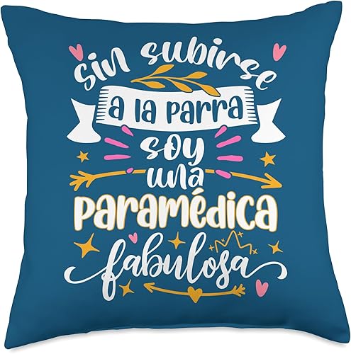 Miniatura 5 de Paramédica Fabulosa Divertido Mujer Enfermera de Ambulancia - Almohada (16 x 16 pulgadas), multicolor