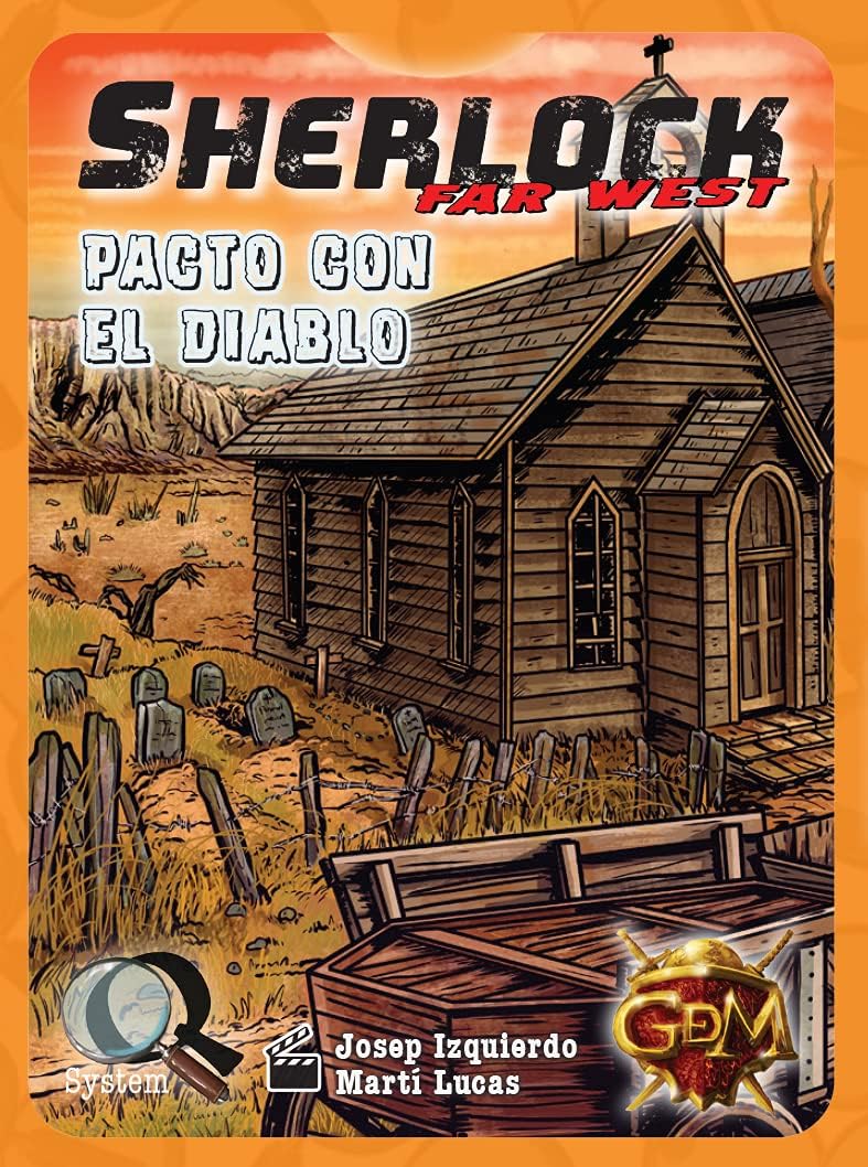 GDM Games (GDMG6) Pact with the Devil, Far West, Sherlock Q system, Deduction Card Game, Advanced Level, From 1 to 8 Players