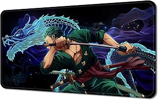 CCBUY Anime One Piece Zoro Mouse Pad,Extended Large Gaming Mousepad,Non-Slip Rubber Base and Stitched Edges Desk mat for Computer Home Office Work and Study,15.7x35.4 ch (60cm*30cm)
