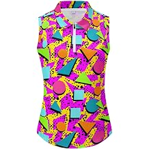 Golf Polo Shirts for Women Zip Up Sports Shirts Work Out Tank Tops Lightweight Quick Dry for Tennis