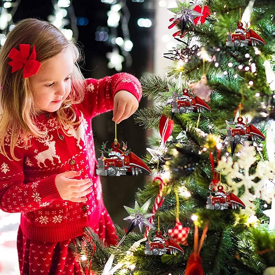 Fire truck outdoor christmas decorations Clearance