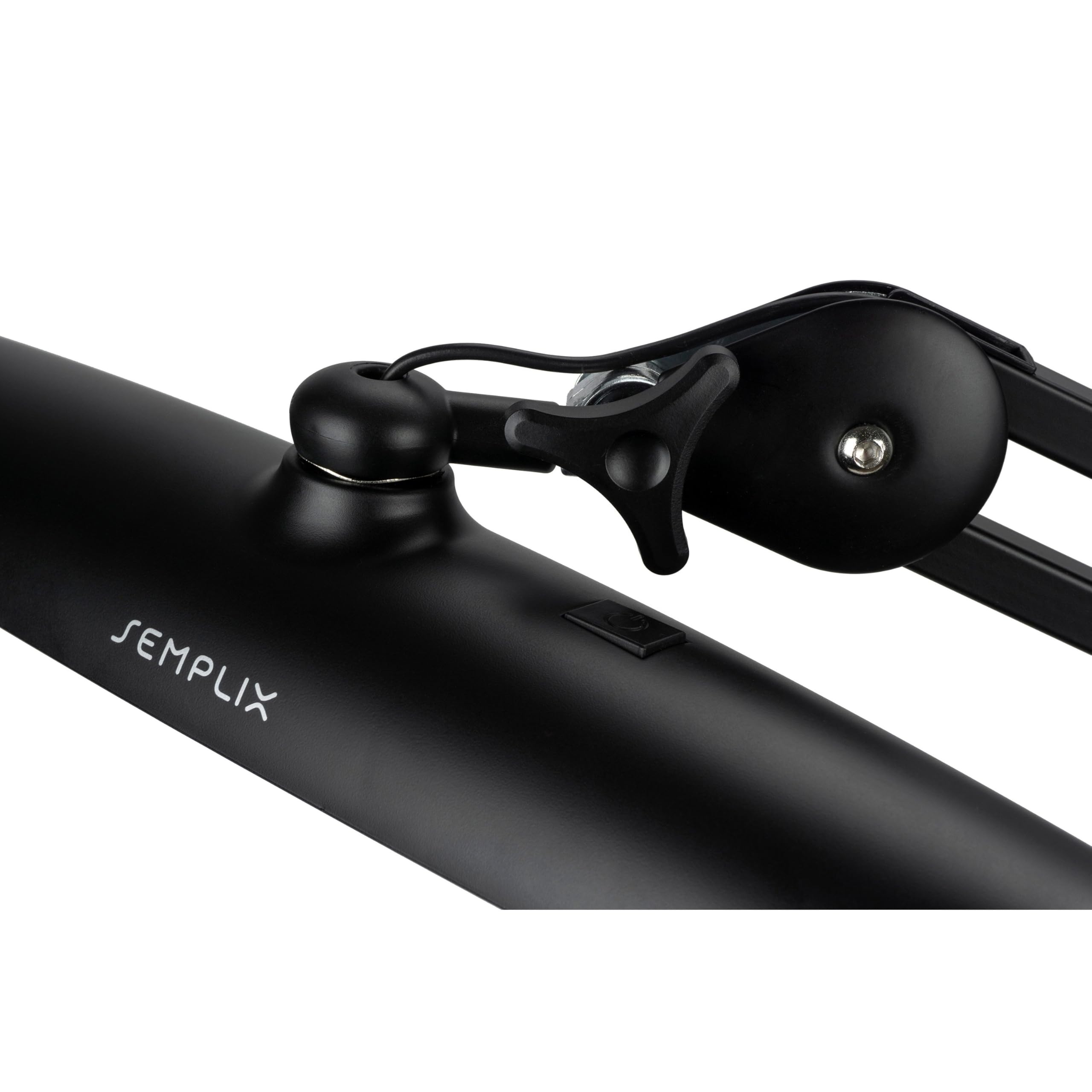 SEMPLIX LED Arbeitslampe 182 LED/Lichtfarbe einstellbar/dimmbar/Tischklemme (schwarz)