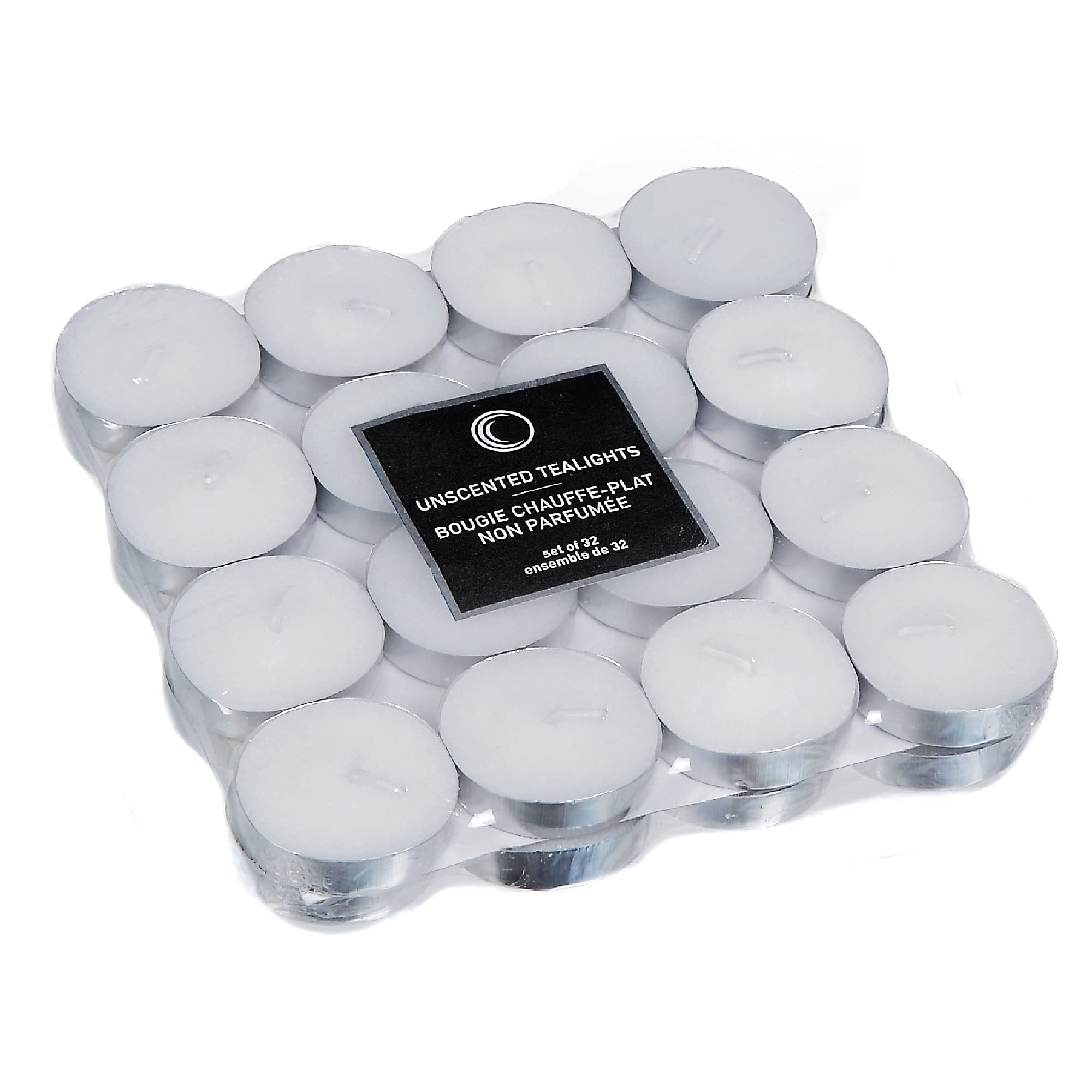 IH CASADECOR 32 Pk Unscented Tealights (White) -Set of 2 Candles
