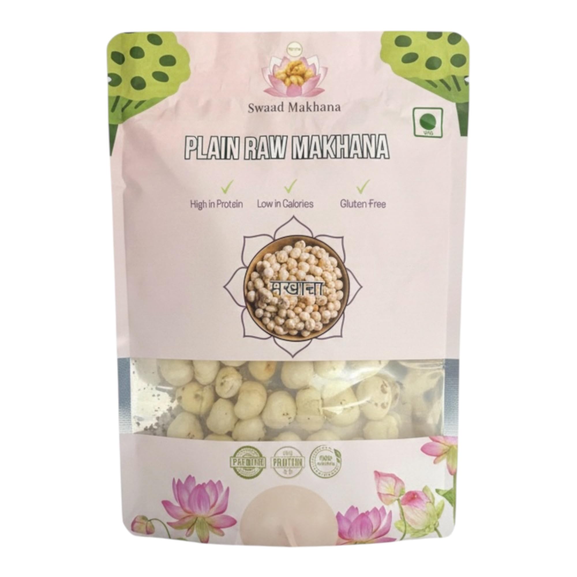PHOOL SWAAD Raw Natural Phool Makhana Farm Fresh Fox Nuts 80GM Pure Unprocessed Superfood Snack-image-11