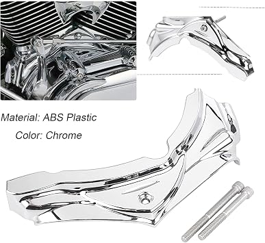 Chrome Cylinder Base Case Side Covers Compatible with 2007-2017 for Harley Softail Heritage Classic EFI FLSTCI/Softail Deluxe EFI FLSTNI