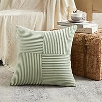 Vista 80 de Fancy Homi - Paquete de 2 fundas de almohada decorativas gris azul pequeño de 14 x 14 pulgadas para sofá, cama, sofá, rústico, estilo granja