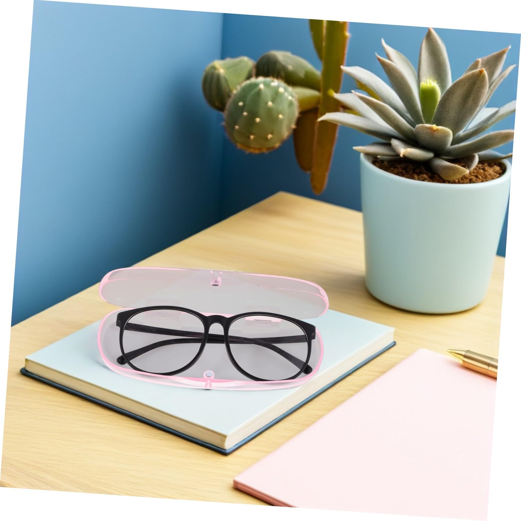 FOMIYES 10pezzi Scatola Porta Occhiali Rigida Pz Trasparente Opaca Antiurto e Antipolvere Custodia Portatile Per Occhiali Da Sole Da Viaggio Da Donna