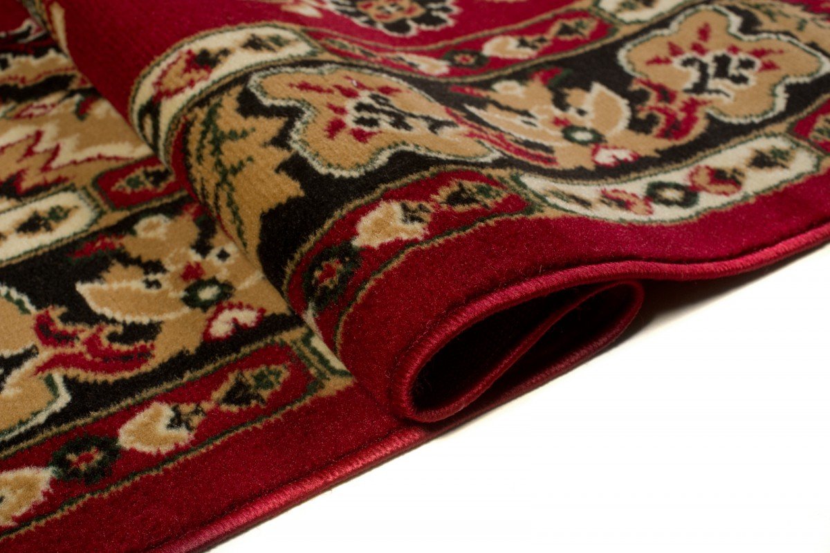 Carpeto Rugs Tappeto Salotto Orientale Pelo Corto - Tappeti Salotto Grandi Dimensioni - Tappeti Camera da Letto - Tappeti Soggiorno - Rosso - 100 x 200 cm