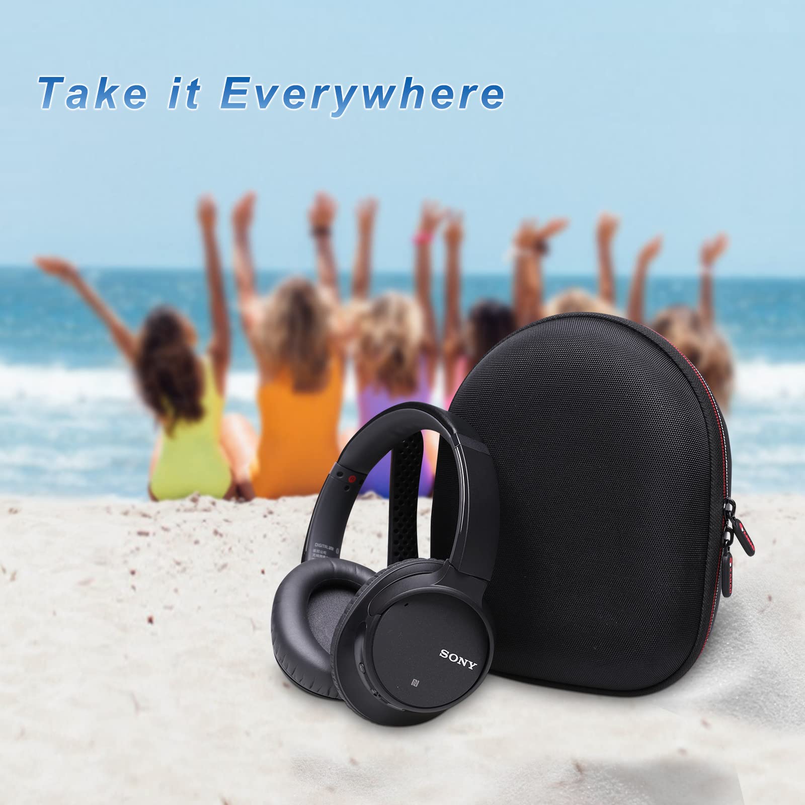 XANAD Custodia per cuffie per tutti i tipi di cuffie Sony, JBL, Beats, Behringer, Audio-Technica, Philips, Xo Vision, Bose, Photive, Maxell, Panasonic e altre cuffie
