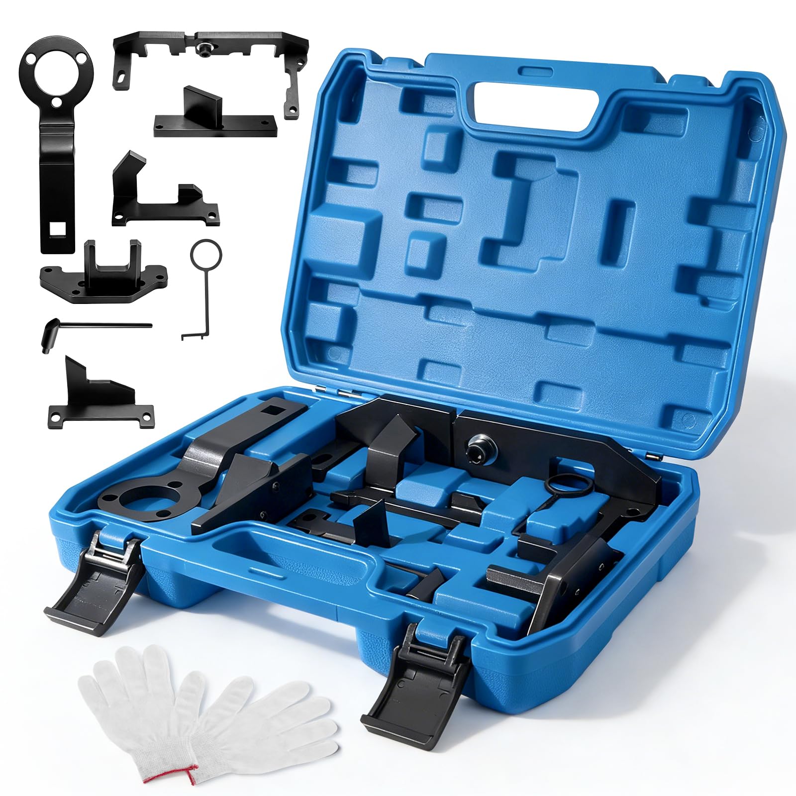 Kit Calage Distribution PSA 1.2 PureTech, Kit de 8 Pièces pour Verrouillage et Calage Moteur, Compatible Citroën Peugeot Opel 1.0 1.2 VTi EB0 EB2