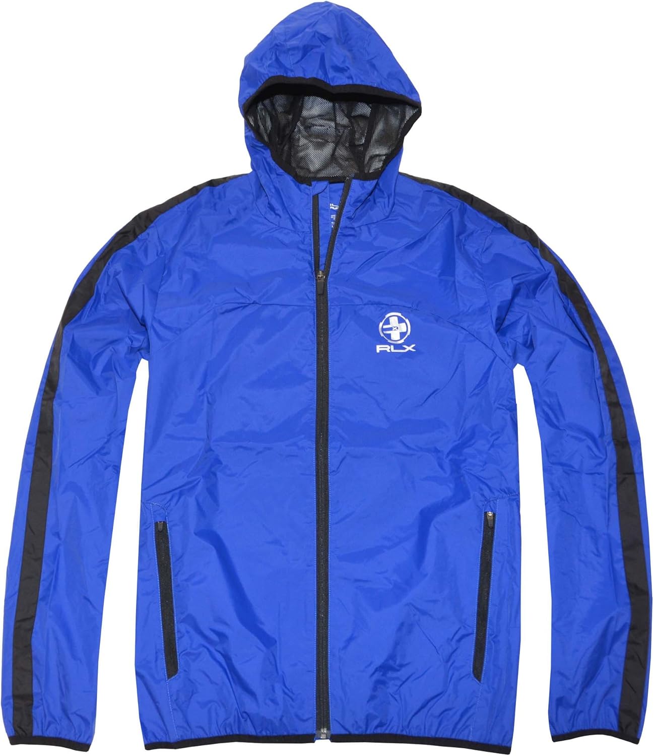 RLX Ralph Lauren Men Lightweight Windbreaker Jacket (M, Royal Blue)