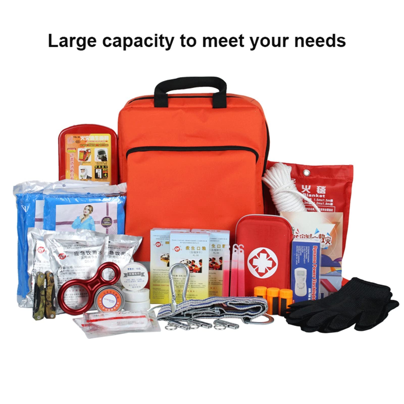 Botiquín De Primeros Auxilios, Kit De Primeros Auxilios Bolsa De Gran Capacidad, Vacio Bolsa Médico De Emergencia Vacía Portátil, Mochila De Primeros Auxilios De Seguridad Para Suministros Médicos