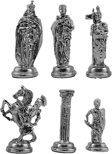 Miniatura 5 de Juego de ajedrez de metal 3D Royal British hecho a mano tablero de ajedrez de madera maciza natural con perla original almacenamiento interior King