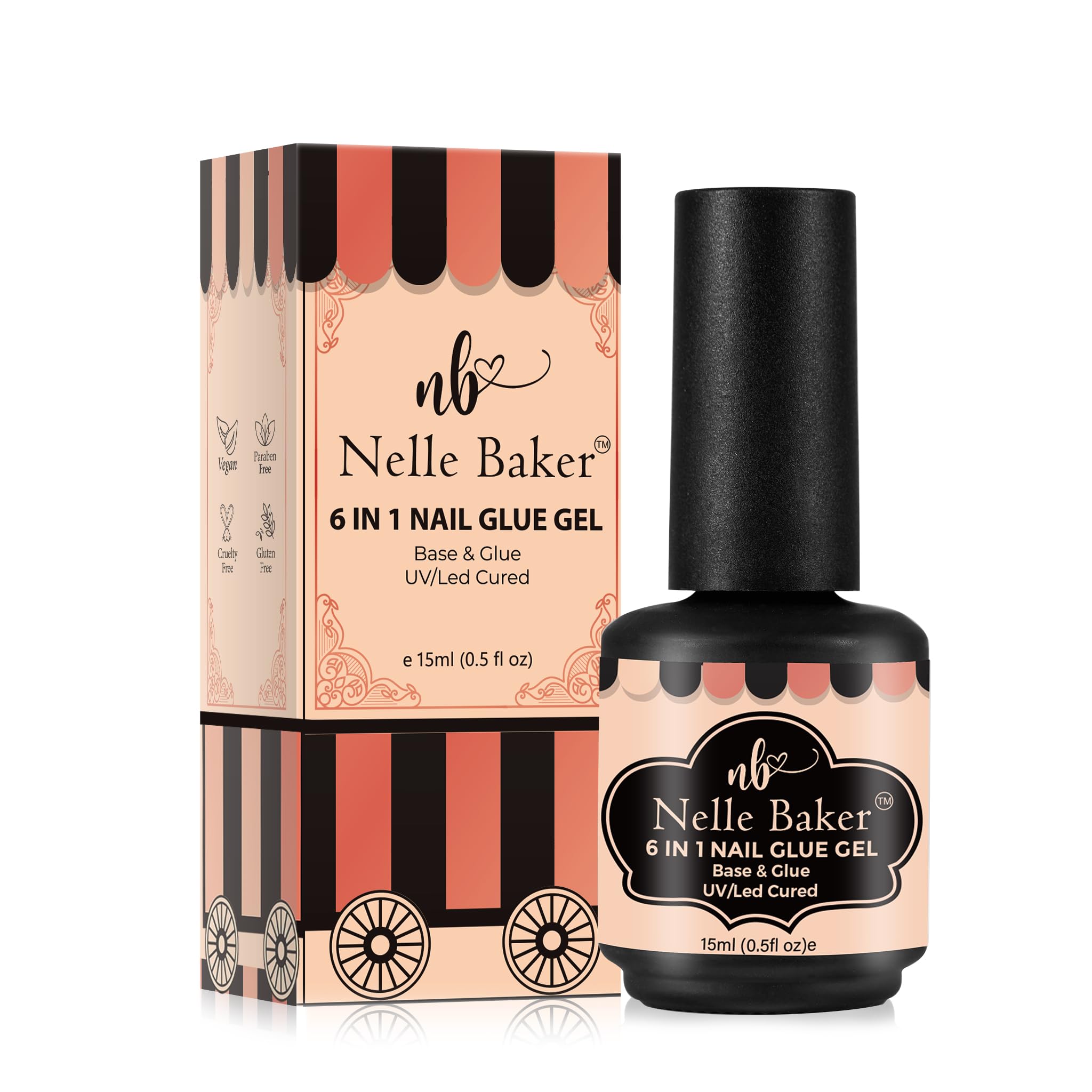 6 in 1 Nail Glue Gel by Nelle Baker