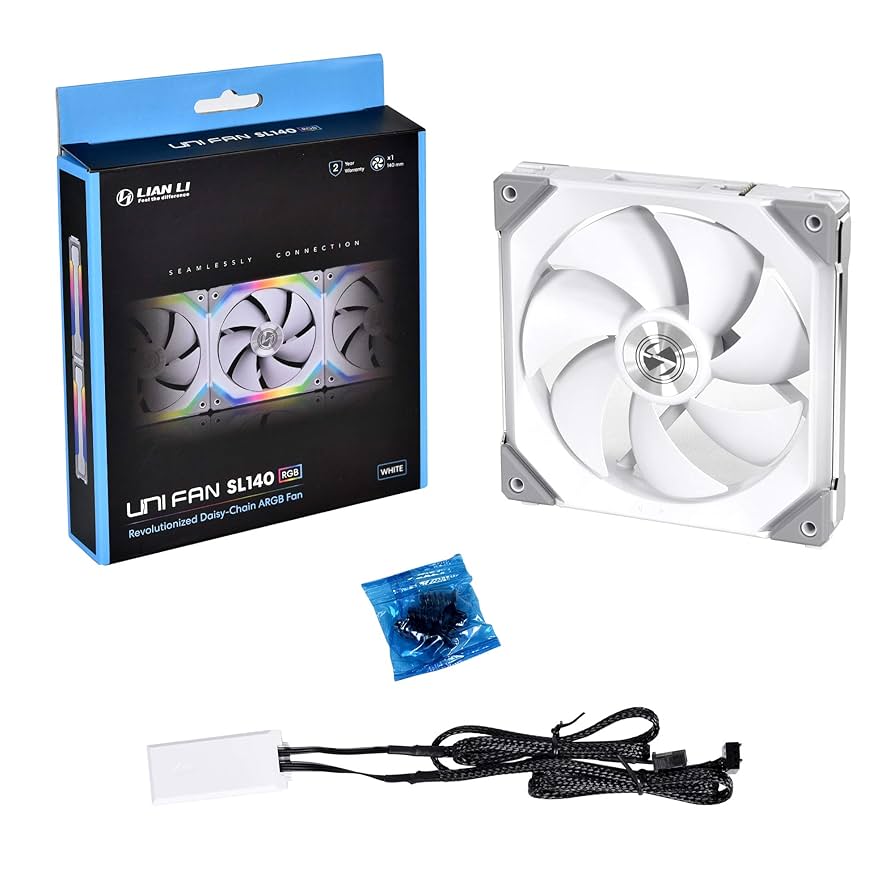 【ほぼ未使用】Lian Li UNI FAN SL140 3個セット Amazon.com: Lian Li UNI Fan SL140 RGB x2 140mm