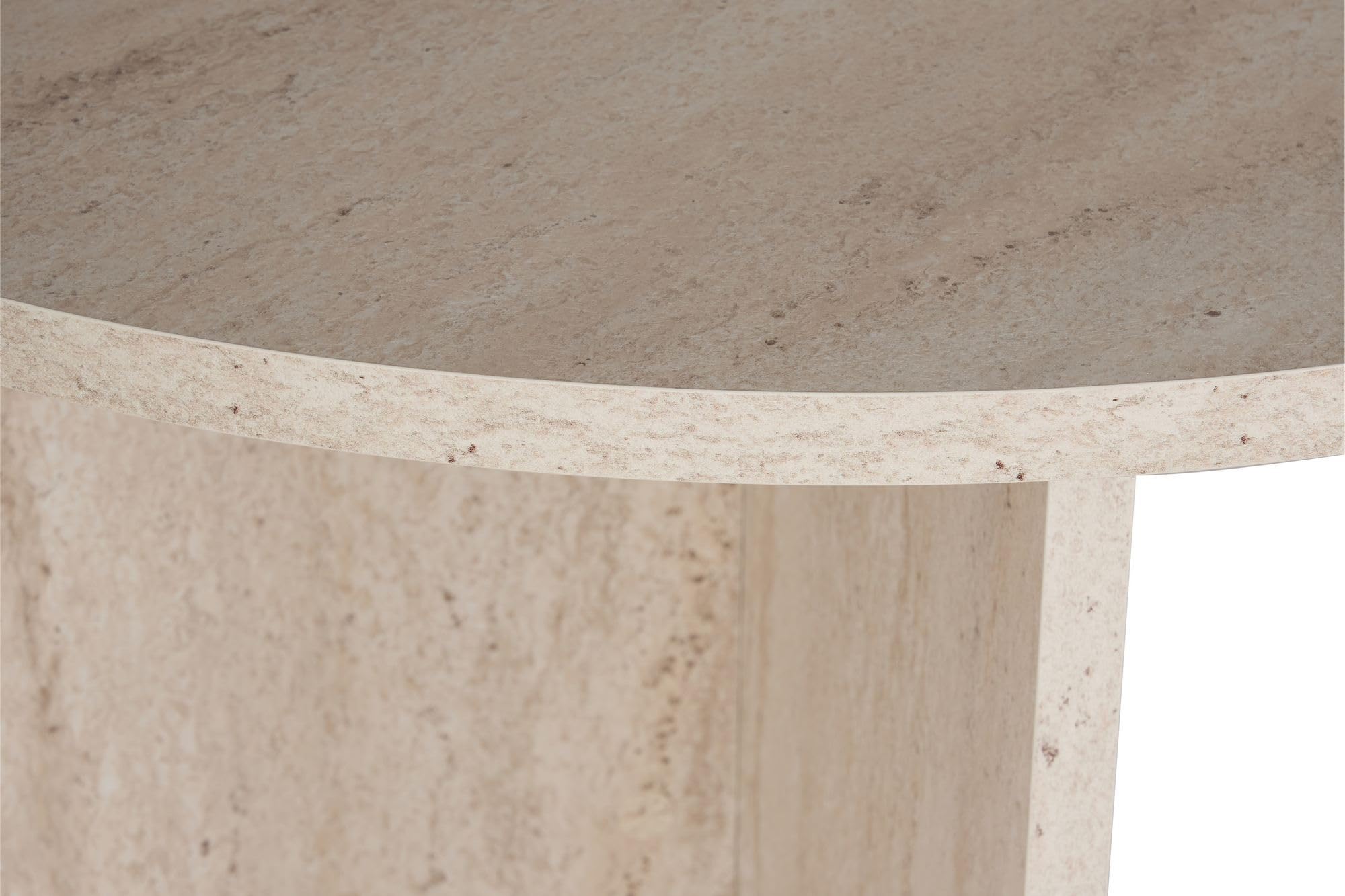 Eleganter Esstisch, Travertine-Farbe, 180 x 75 x 89,5 cm | 100% melaminbeschichtete Spanplatte, 25 mm Stärke | perfekt für Moderne Essbereiche