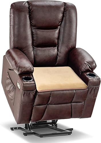 Miniatura 3 de Sigmat Cojín reclinable para personas mayores con espuma viscoelástica de 20 x 20 x 3 pulgadas, cojín de asiento cuadrado grande para silla