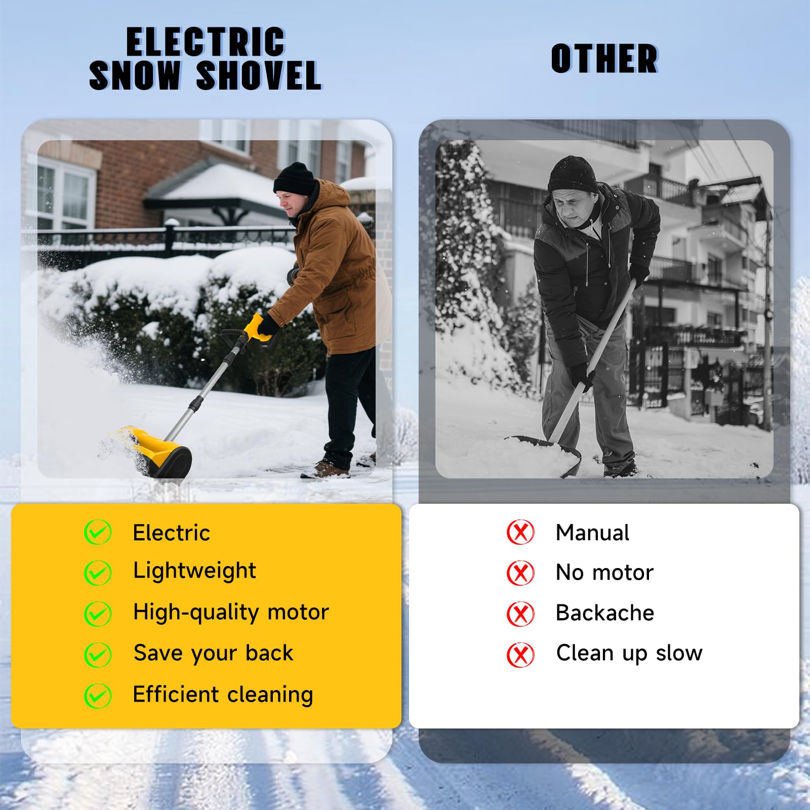 CRAFTSMAN Electric Snow Shovel, 20V 10-Inch Cordless Snow Shovel, Adjustable