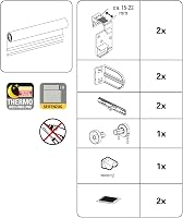 Zatemňovacia roleta Gardinia EasyFix s termo vrstvou, čierna, 100x150 cm – montáž bez vŕtania pomocou klipov alebo lepenia, tepelná izolácia 7