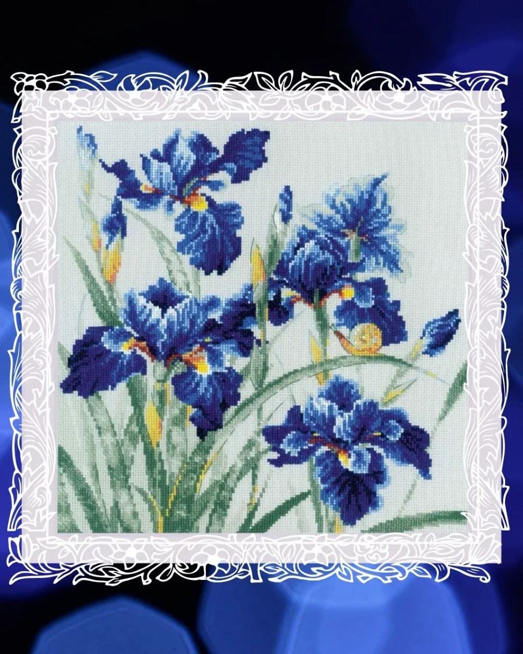 Kit Ricamo Punto Croce RIOLIS Tagetes 1556 – 20x20cm, Lana E Cotone Di Alta Qualità, Per Principianti Ed Esperti