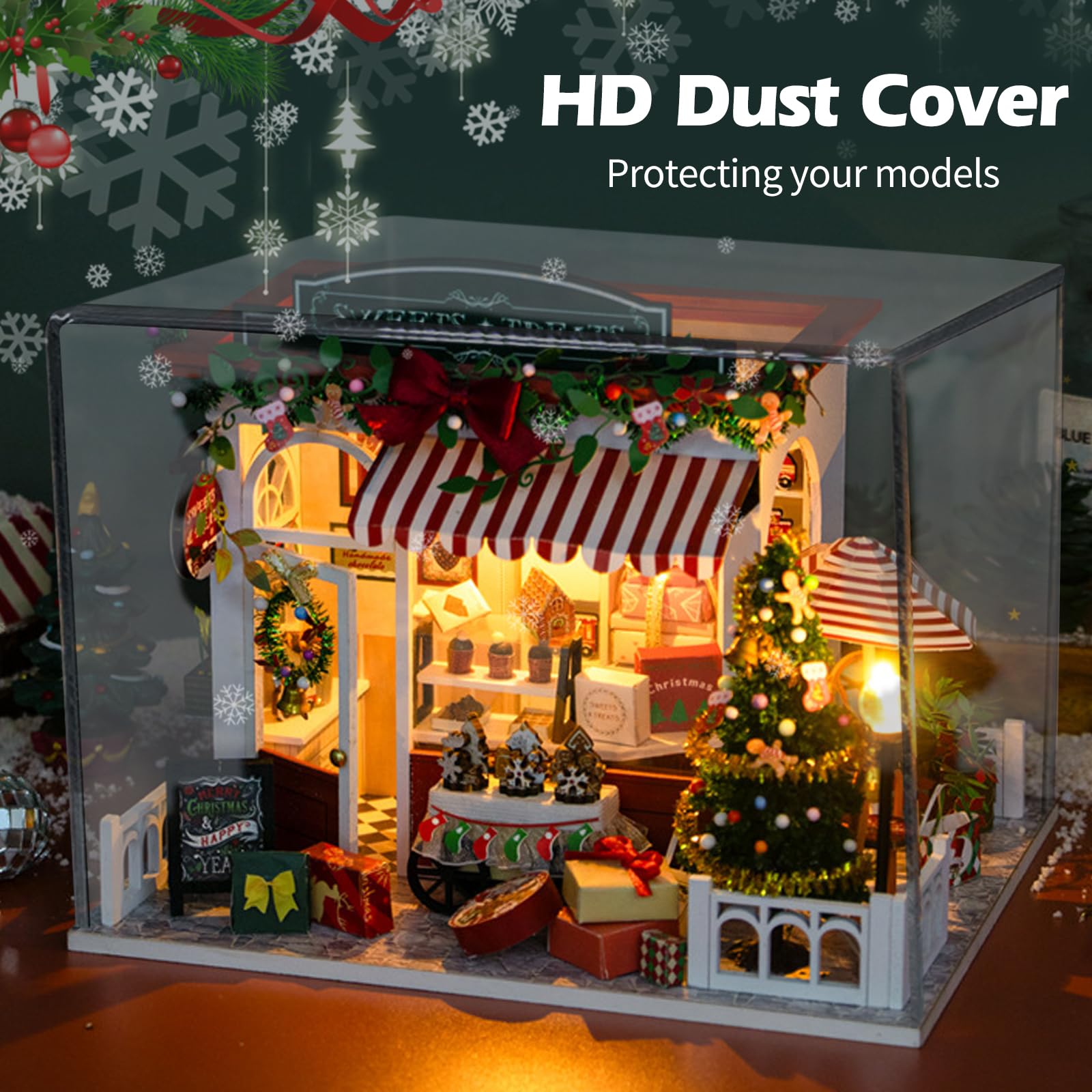 Amazon.com: DIY Christmas Miniature Dollhouse Kit with LED Light