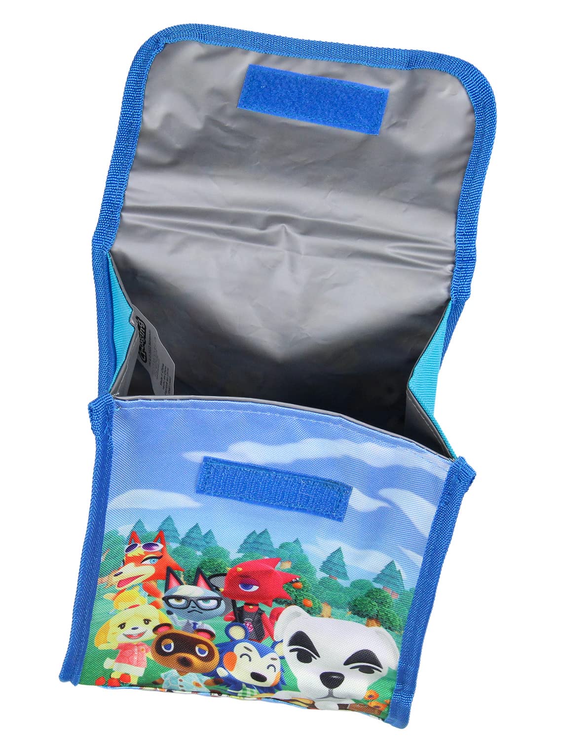 Bioworld Animal Crossing - Mochila con estampado de personajes de 5 piezas, llavero