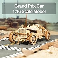 Vista 2 de ROKR Rompecabezas 3D de madera para adultos - Kits de modelo de coche mecánico - Rompecabezas para ejercitar la mente - Kits de construcción