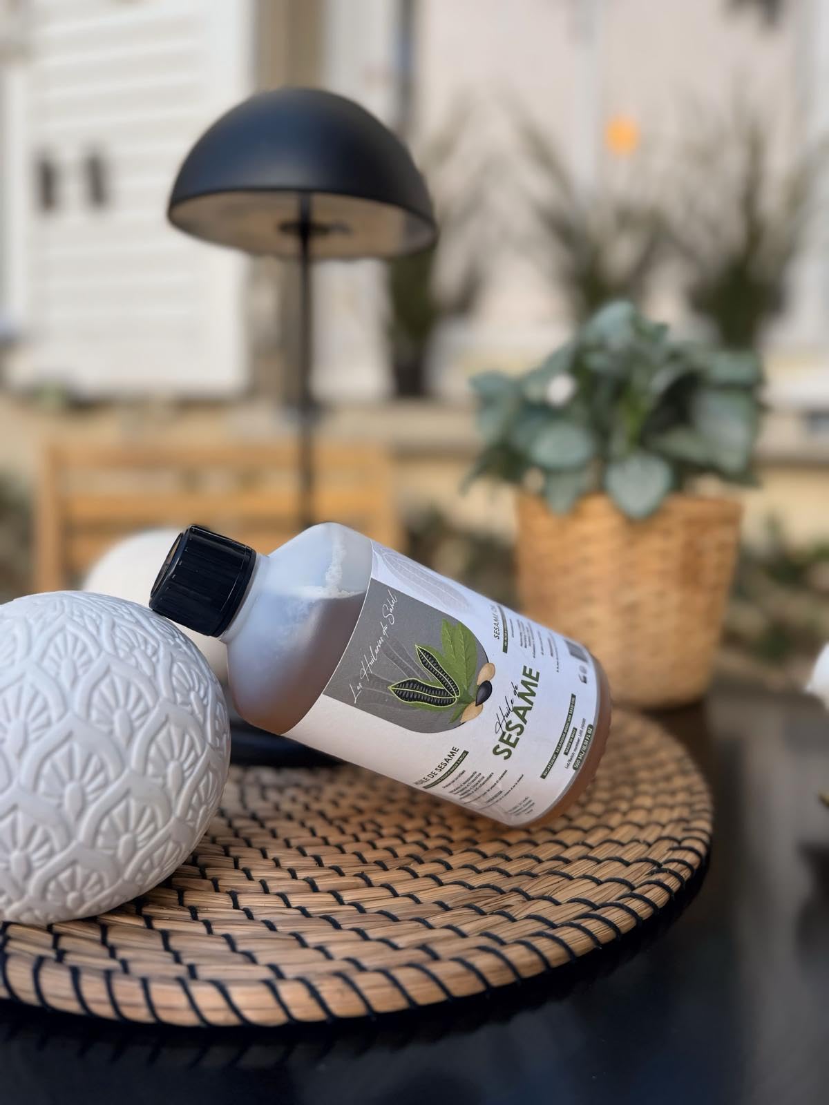 Olio di sesamo puro e naturale – spremuto a freddo – viso, corpo, capelli & massaggio – ricco di vitamina e antiossidanti – uso cosmetico