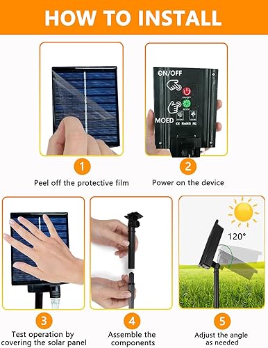 Miniatura 7 de Paquete de 10 luces solares de Navidad C9 jumbo, bombillas grandes, impermeables, decoraciones de Navidad al aire libre, luces alimentadas por