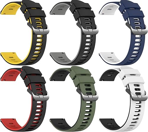 EZMVZKU Correa de 22mm para Galaxy Watch 3 de 45mm, bandas de reloj de silicona suave para Samsung Gear S3 FrontierClassicGarmin Forerunner