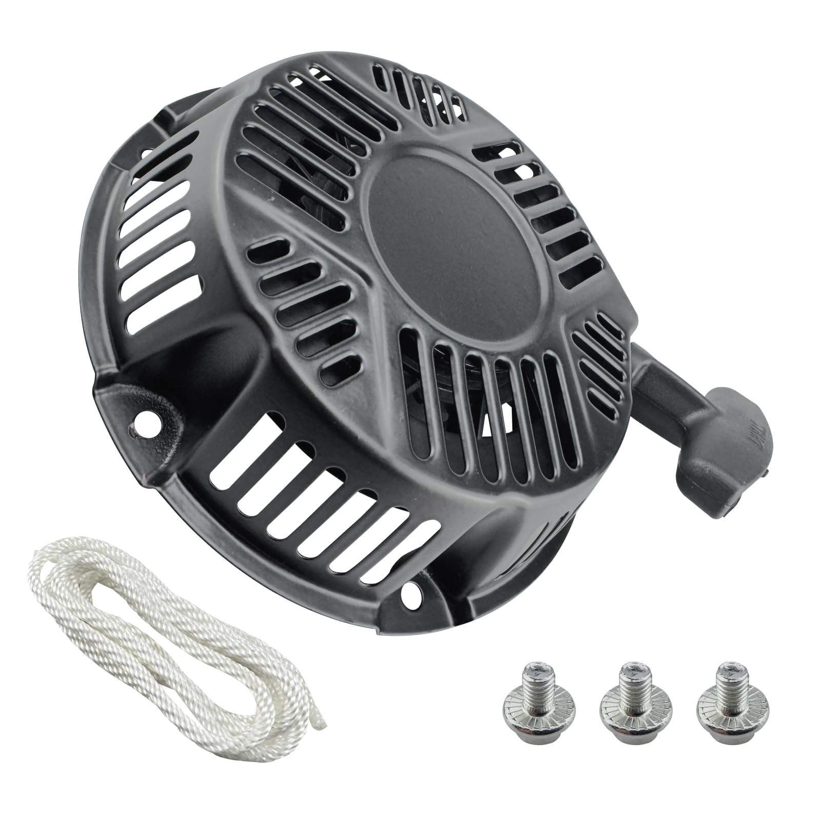 590607 - Conjunto de arranque de retroceso de repuesto para Briggs & Stratton 5 hp, 6.5 hp 163 cc 208 cc, se adapta a Craftsman 196 cc 208 cc Pull Start se adapta a generadores específicos