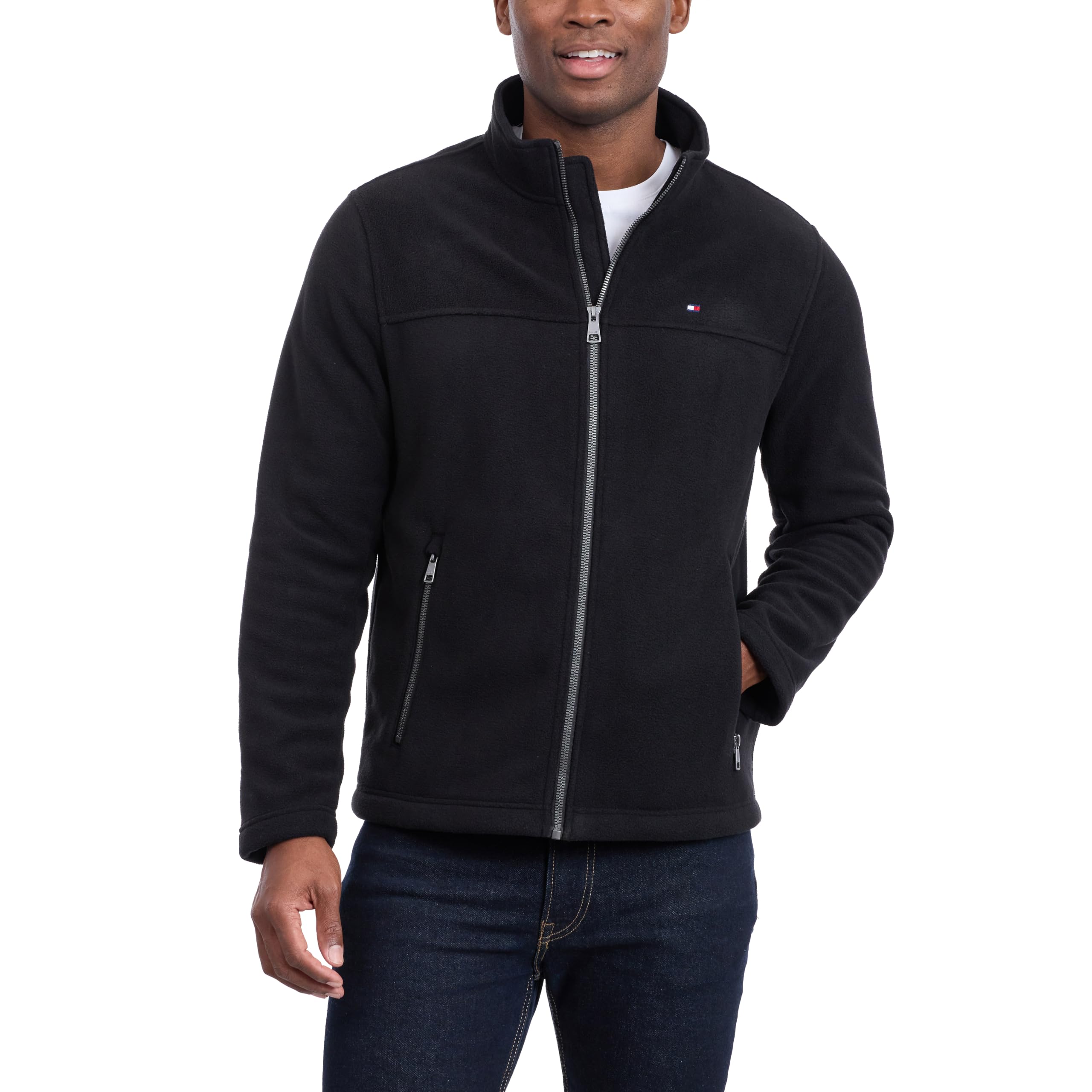 Tommy Hilfiger Lightweight Polar Fleece Jacket Chaqueta de forro polar Hombre (Pack de 1)
