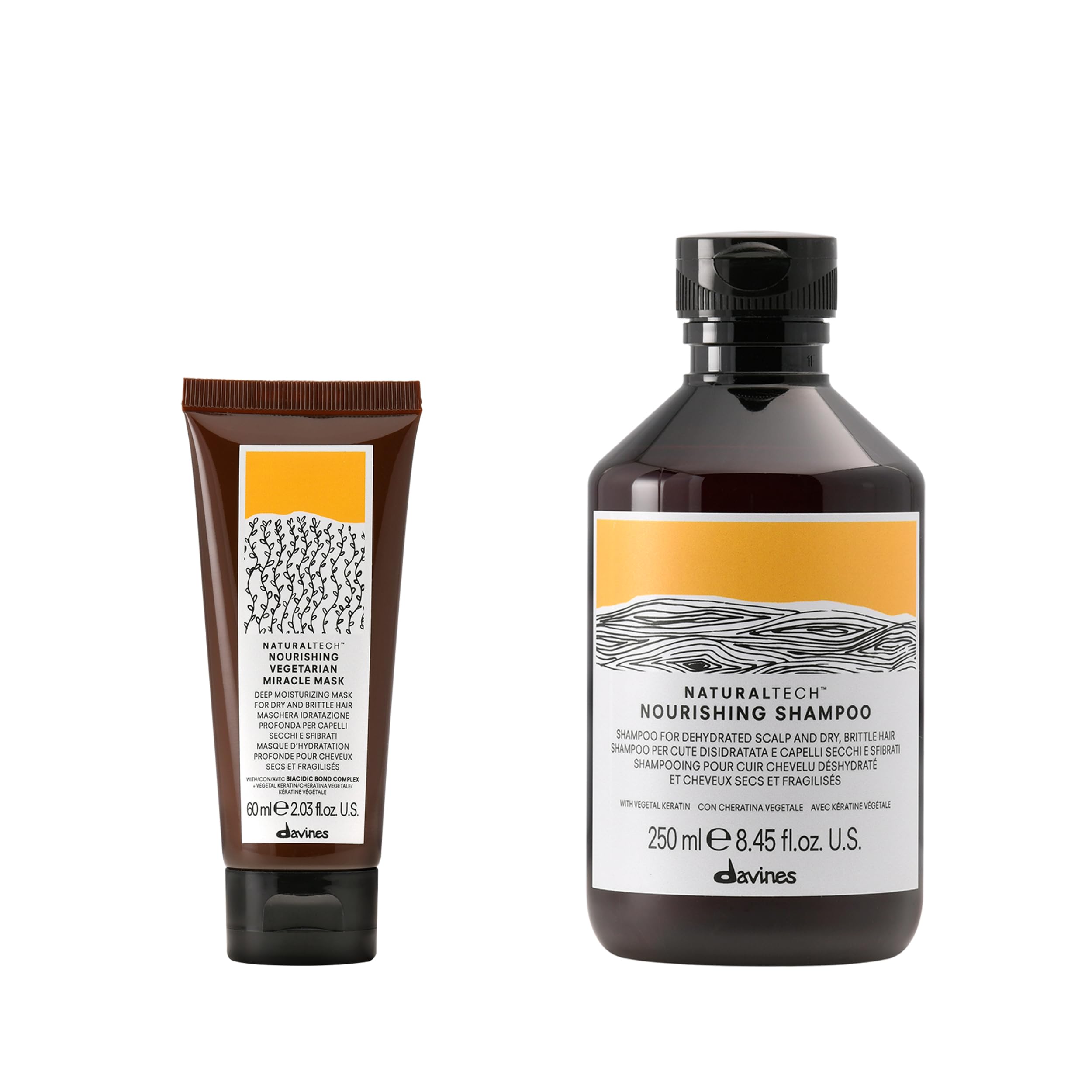 Davines NOURISHING Duo – Shampoo + Vegetarian Miracle Conditioner
