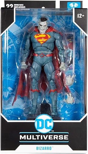 Miniatura 8 de McFarlane Toys DC Multiverse Superman Bizarro: DC Rebirth Figura de acción de 7 pulgadas