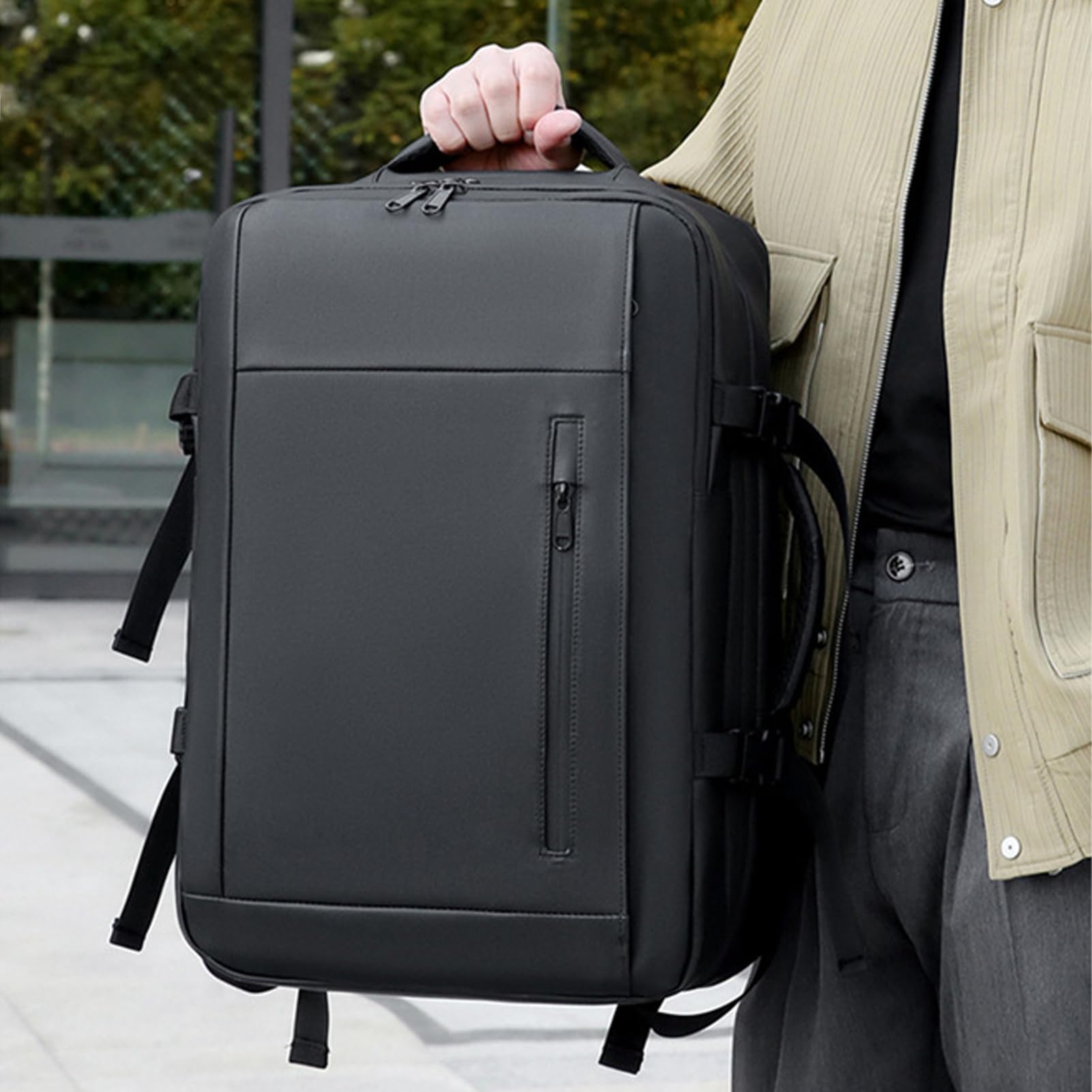 Mochila De Compresión Al Vacío,Bolsas De Viaje Al Vacío - Mochila portátil Separación seca y húmeda - impermeable con cerradura, mochila de sellado al vacío de gran capacidad para viajes largo