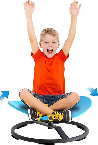 Silla giratoria para niños autistas, silla giratoria sensorial para niños con autismo, TDAH, juguetes sensoriales para sentarse y girar para niños