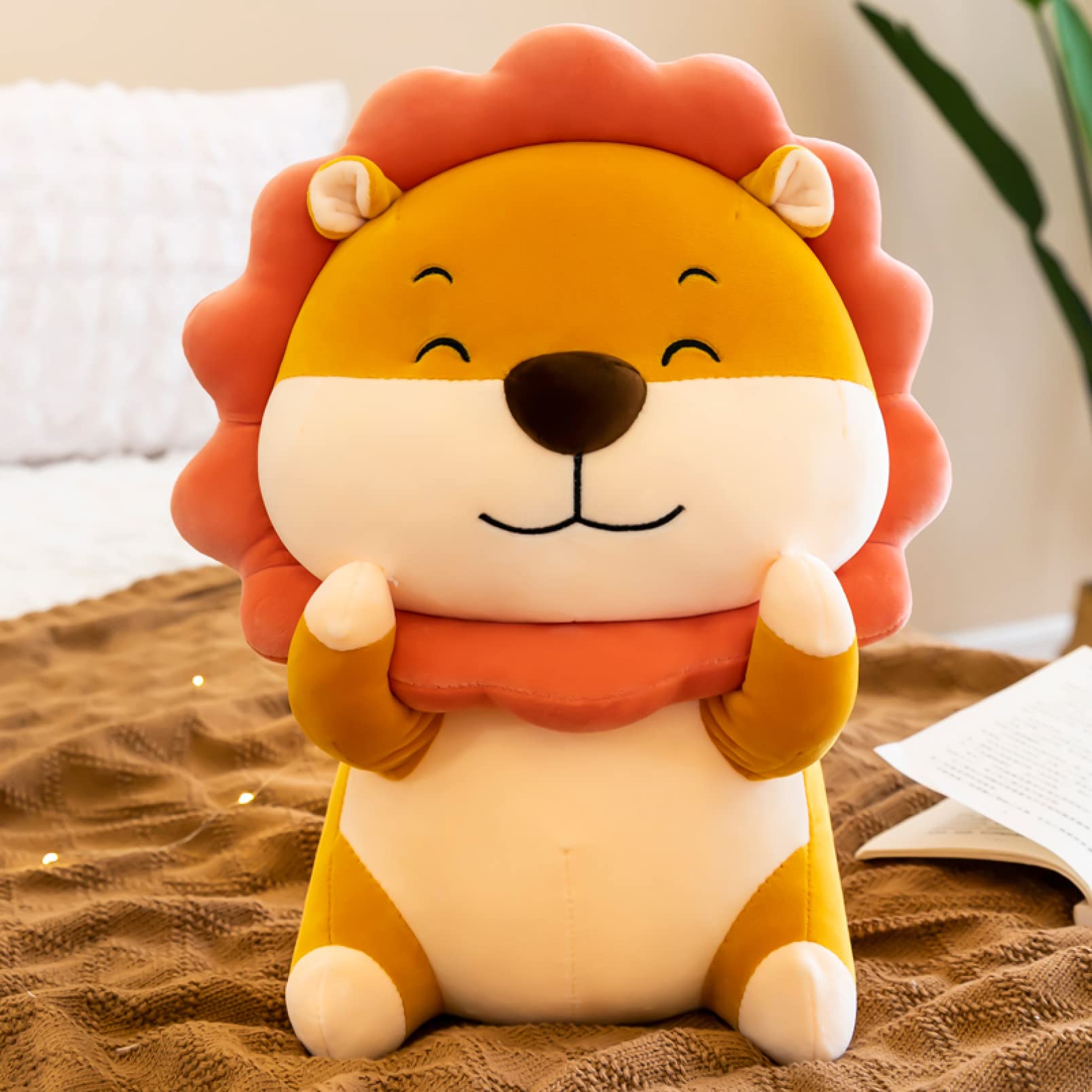 Amazon.co.jp: [FOQW] ぬいぐるみ ライオンおもちゃ 特大 30cm お人形