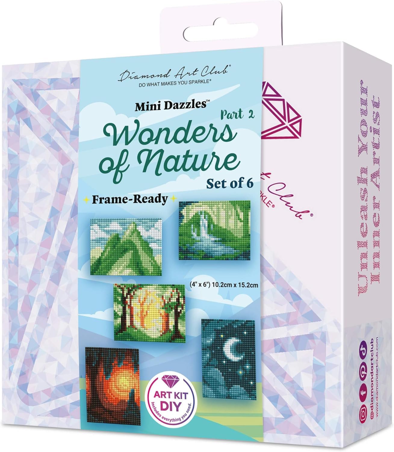 Amazon.com: DIAMOND ART CLUB Mini Dazzles - Wonders of Nature Part